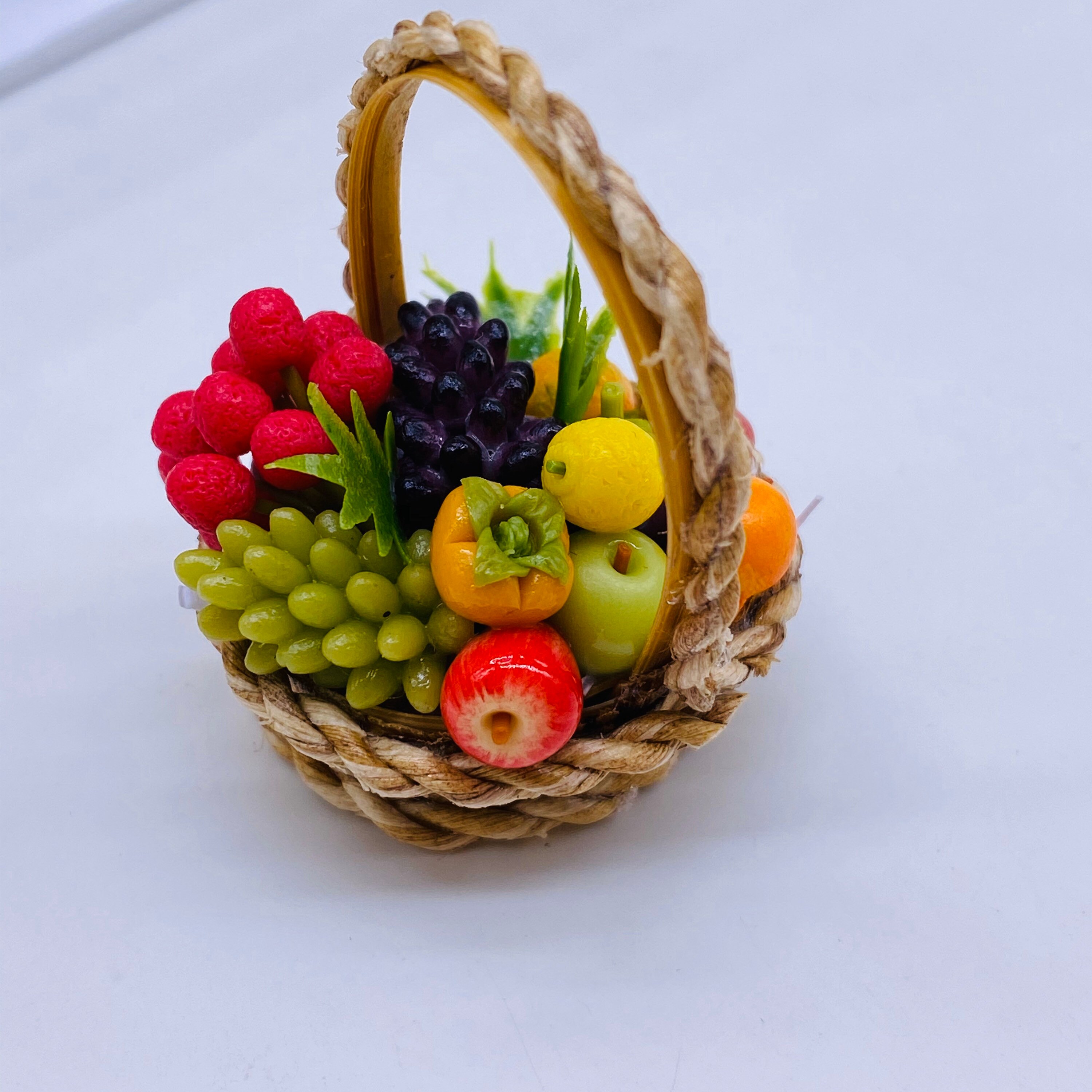 Miniature Mixed Fruit Basket Decorate for Dollhouse Etsy UK
