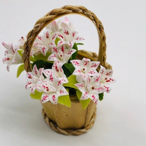 5 bouquets Miniature Flower fairy in garden decorate for dollhouse 1:12