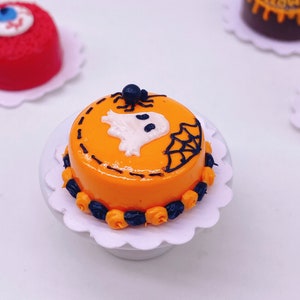 Miniatur Halloween Kuchen, Miniatur Fake Kuchen, Puppenhaus Torte, Puppen und Miniatur