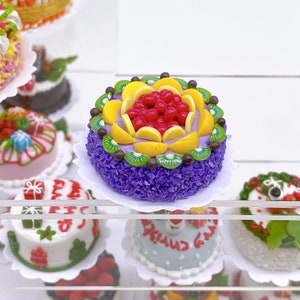 Miniature Fake Cake,Miniature sweet,Dollhouse cake,Dolls and miniature