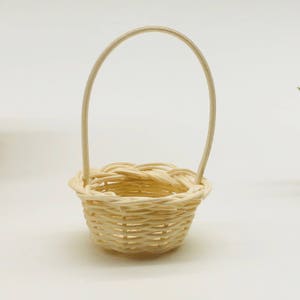 5 sztuk Miniaturowa wiklina, Miniaturowy kosz, Miniaturowy domek dla lalek i dekoracja