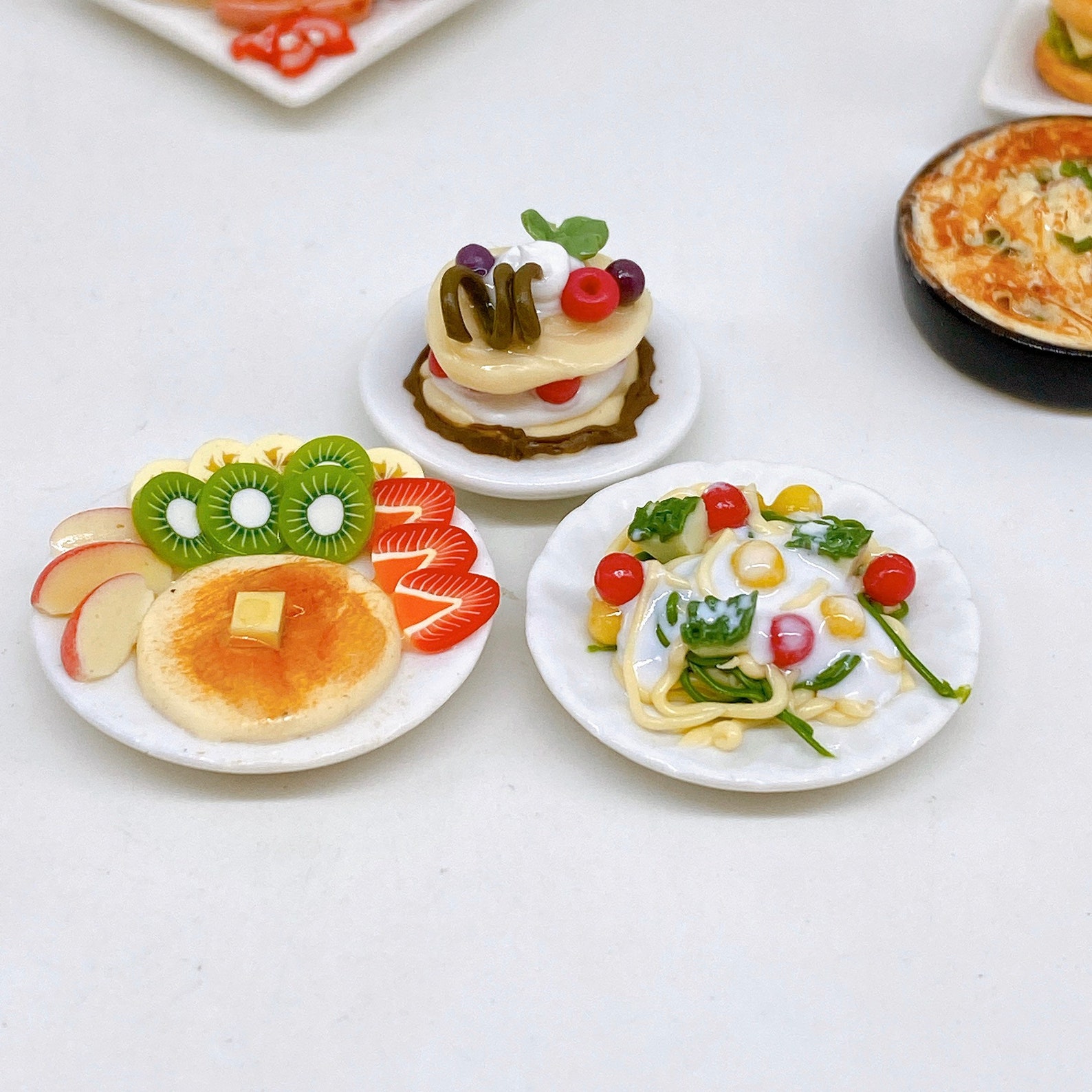 3 Pieces Miniature Fake Food and Desserts Miniature Food Etsy