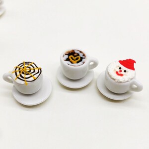 Miniature Coffee Cup,Miniature Beverage,Miniature Coffee,Dollhouse Sweet,Miniature Coffee Set,Miniature Sweet