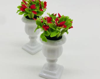 Miniature plant in pot Roman style,Miniature flower,Miniature Miniature Dollhouse Fairy Garden,Dollhouse Flower,Miniature Garden
