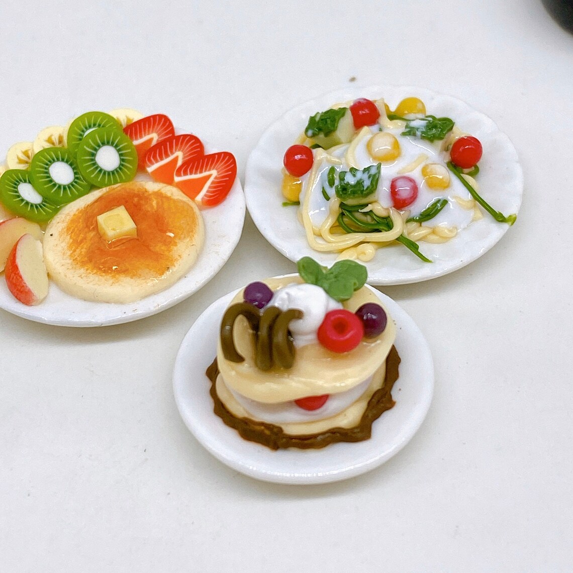 3 Pieces Miniature Fake Food and Desserts Miniature Food Etsy