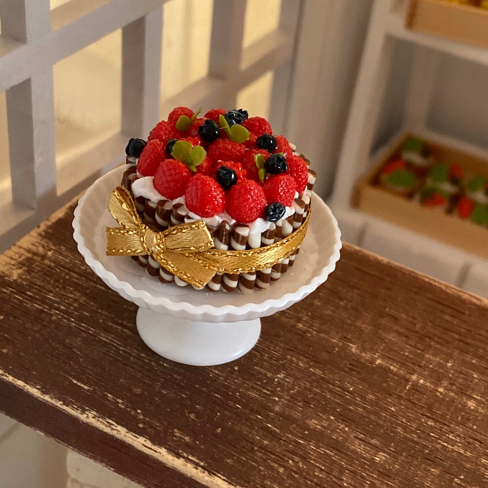 Miniature Fruit Cake 2.5 Cm Miniature Sweet Fake Food Etsy UK