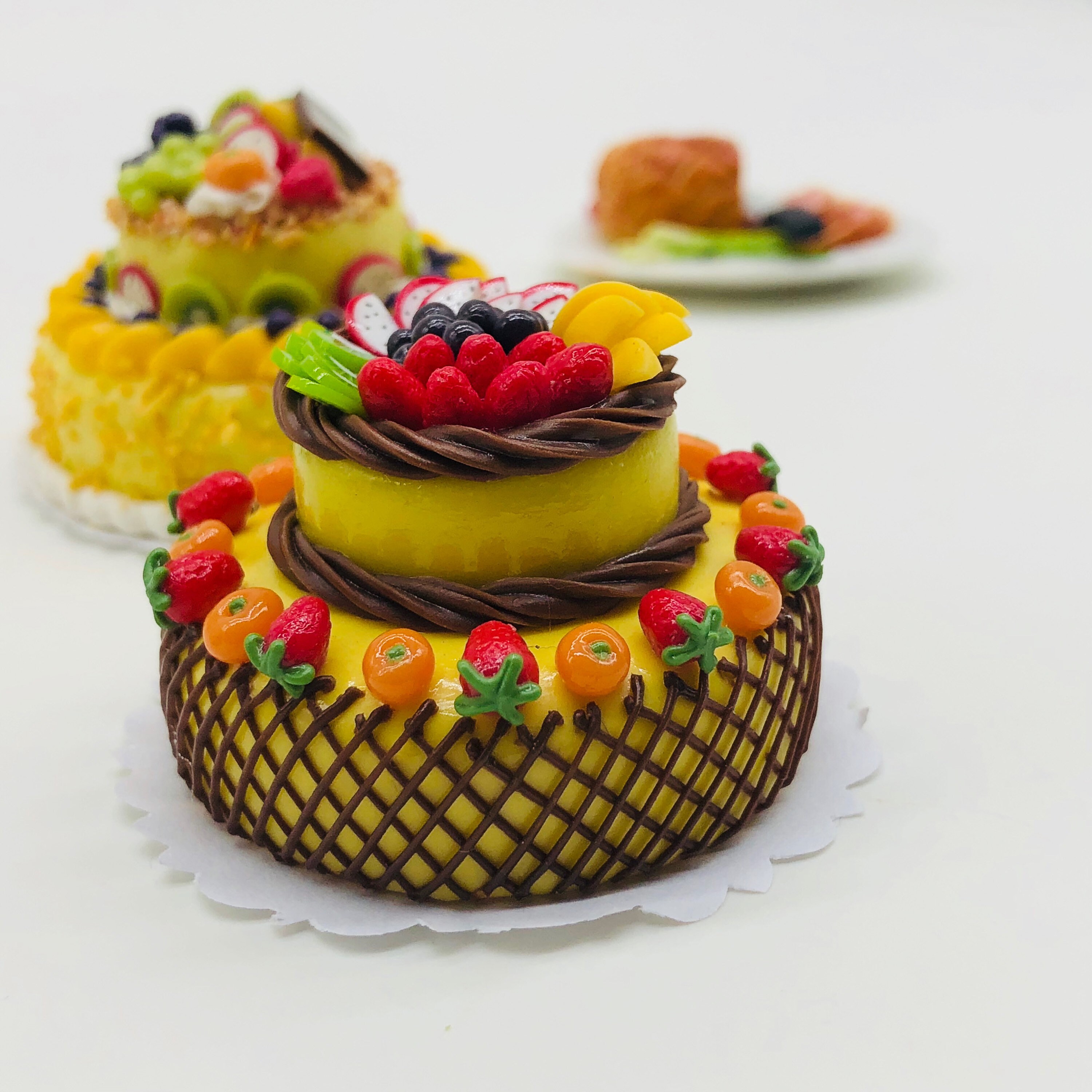 Miniature 2 Layer Fruit Cake Miniature Sweet cake for Etsy