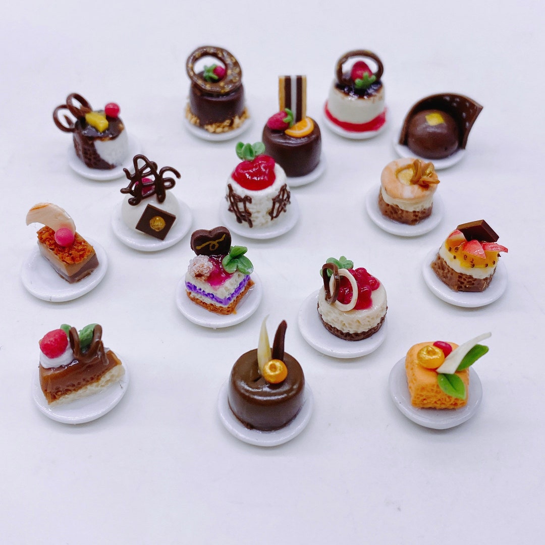 Miniature Mini Cake, Miniature Cake Fake Food for Doll's House ...