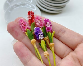 5 Stück Miniatur Blume, Miniatur Orchideen, Miniatur Garten Puppenhaus
