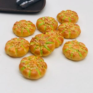 10 Stück Miniatur Brot,Miniatur Bäckerei,Miniatur Süßes,Puppen und miniatur,Miniatur Schmuck