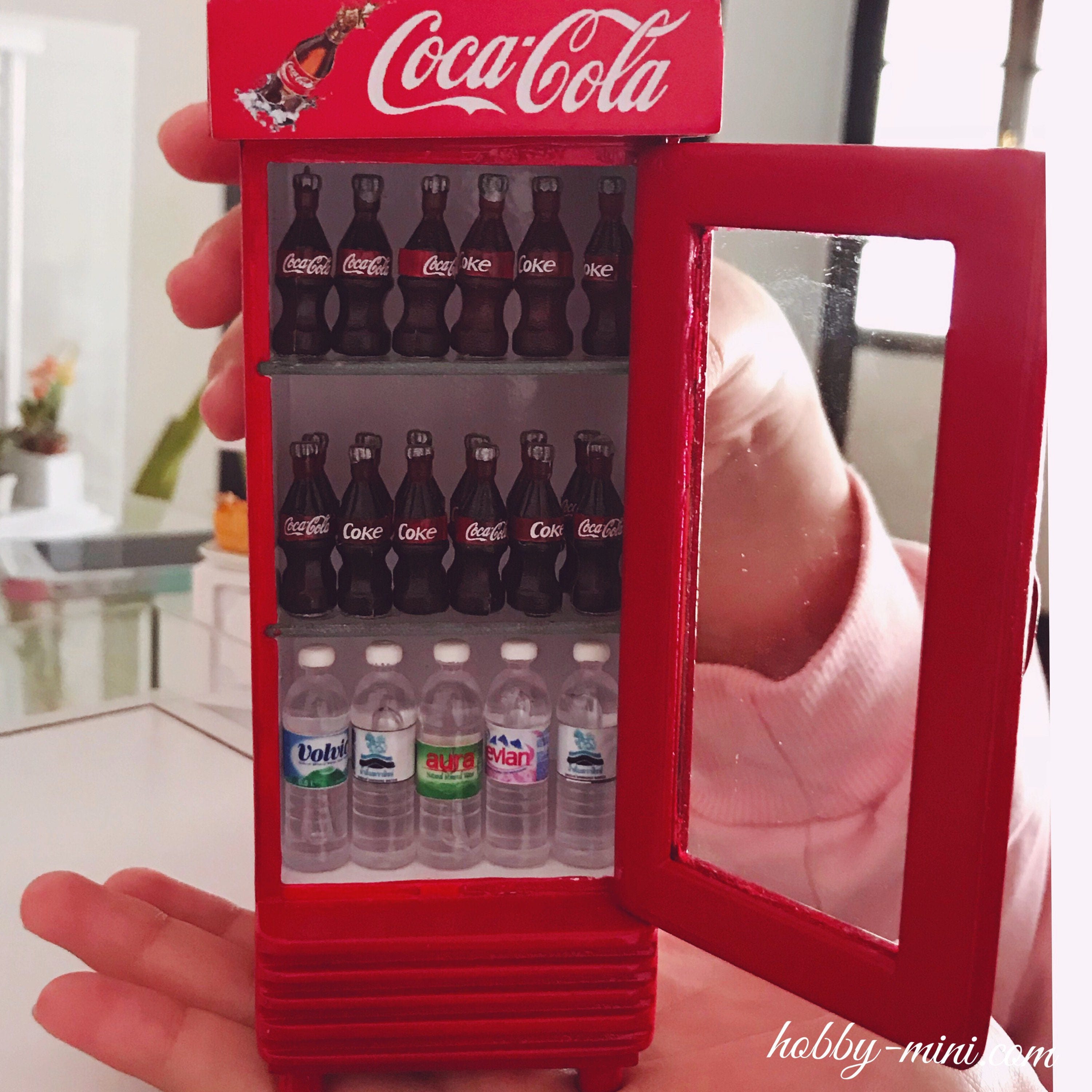 Miniatur Kühlschrank Cola,Miniatur Getränk,Miniatur Coca Cola,Miniatur  Getränk - .de