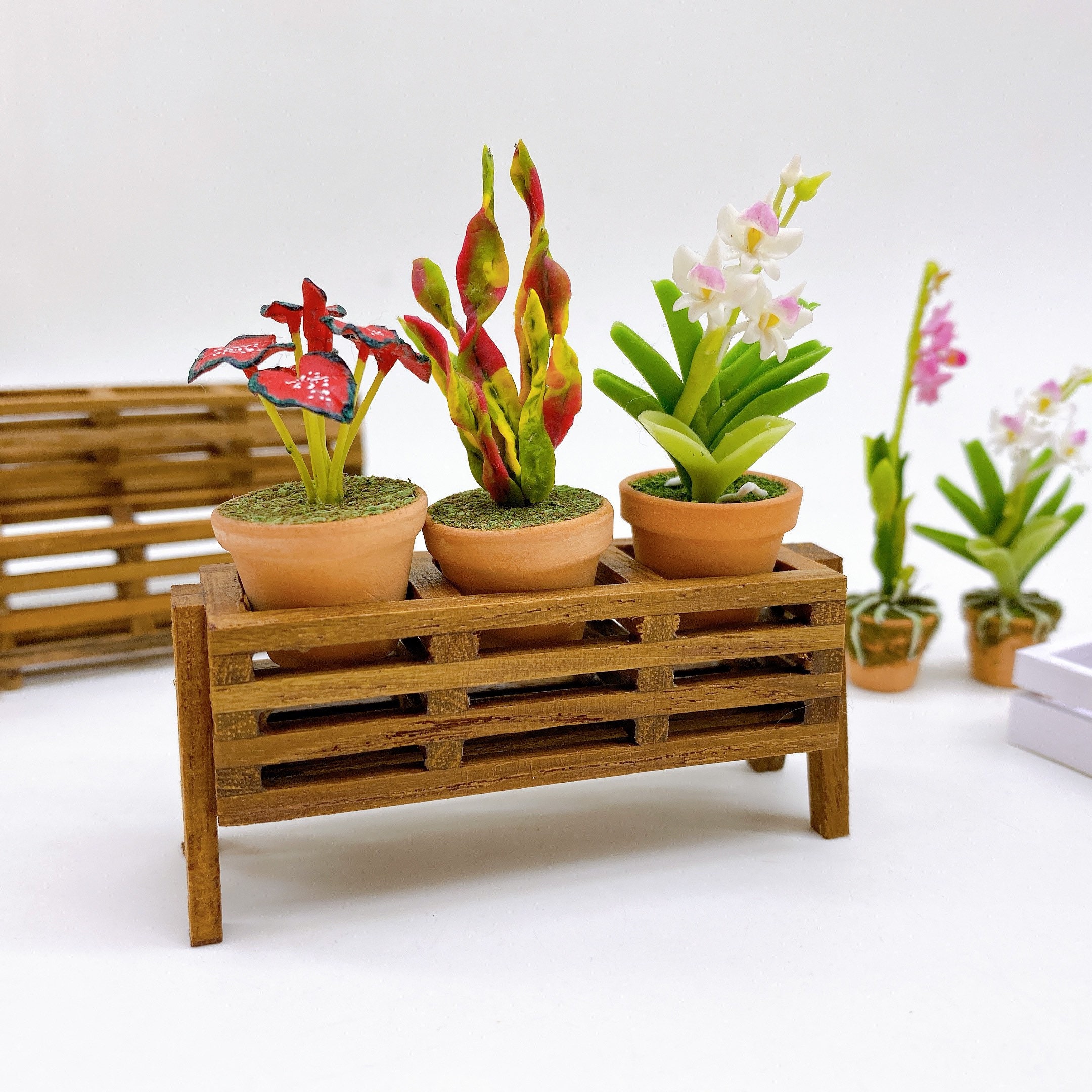 Miniature Wooden Box Fairy Garden Decorate for Dollhouse. Etsy