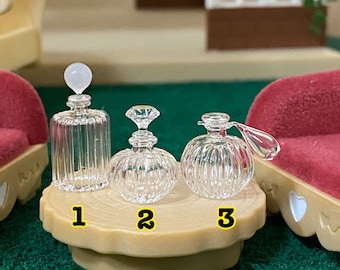 Miniature Bottle Perfume, Miniature Glasses, Miniature Jewelry, Miniature Sweet collections 1:12