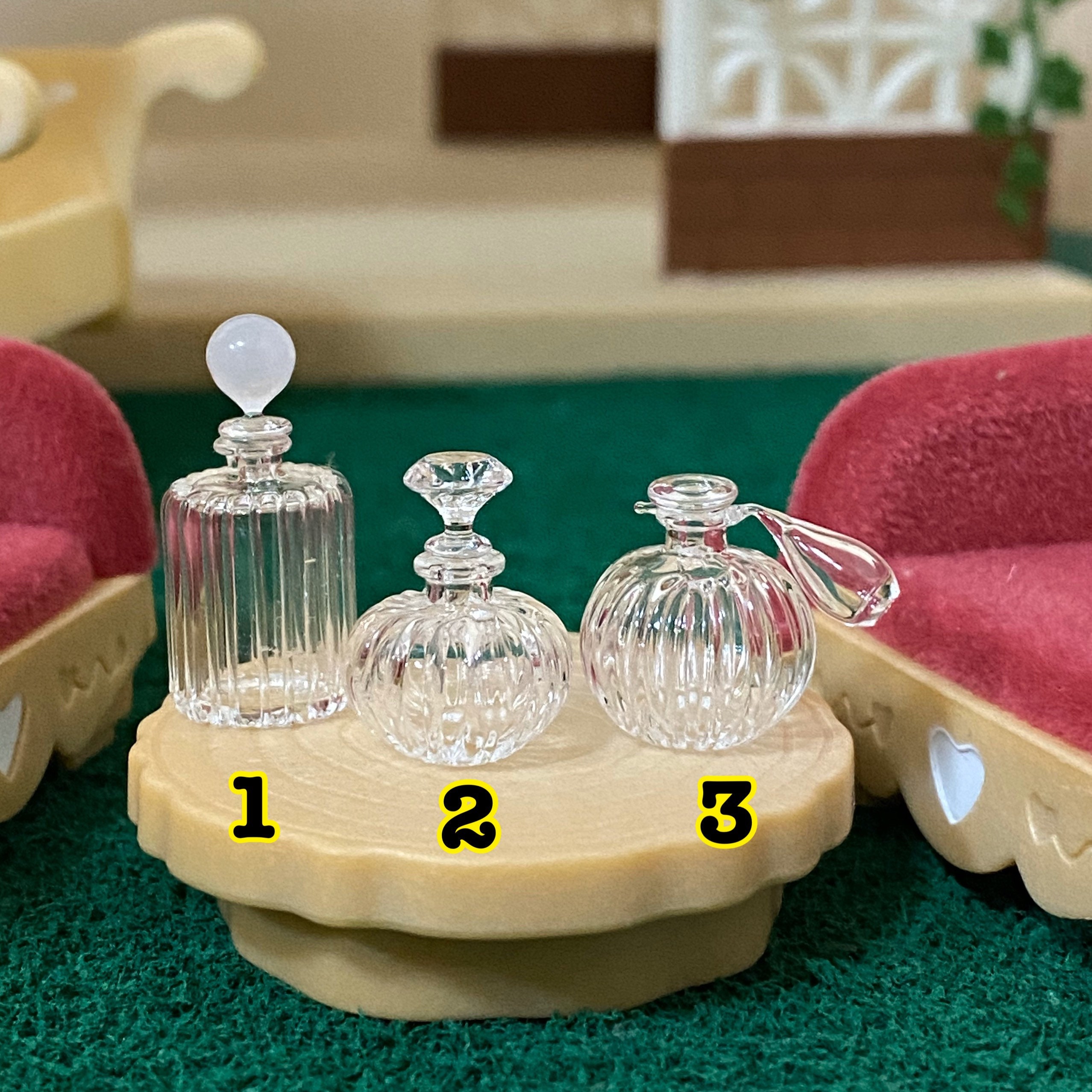 照明付きミニチュアショーケース(ジュエリーミニチュア香水瓶