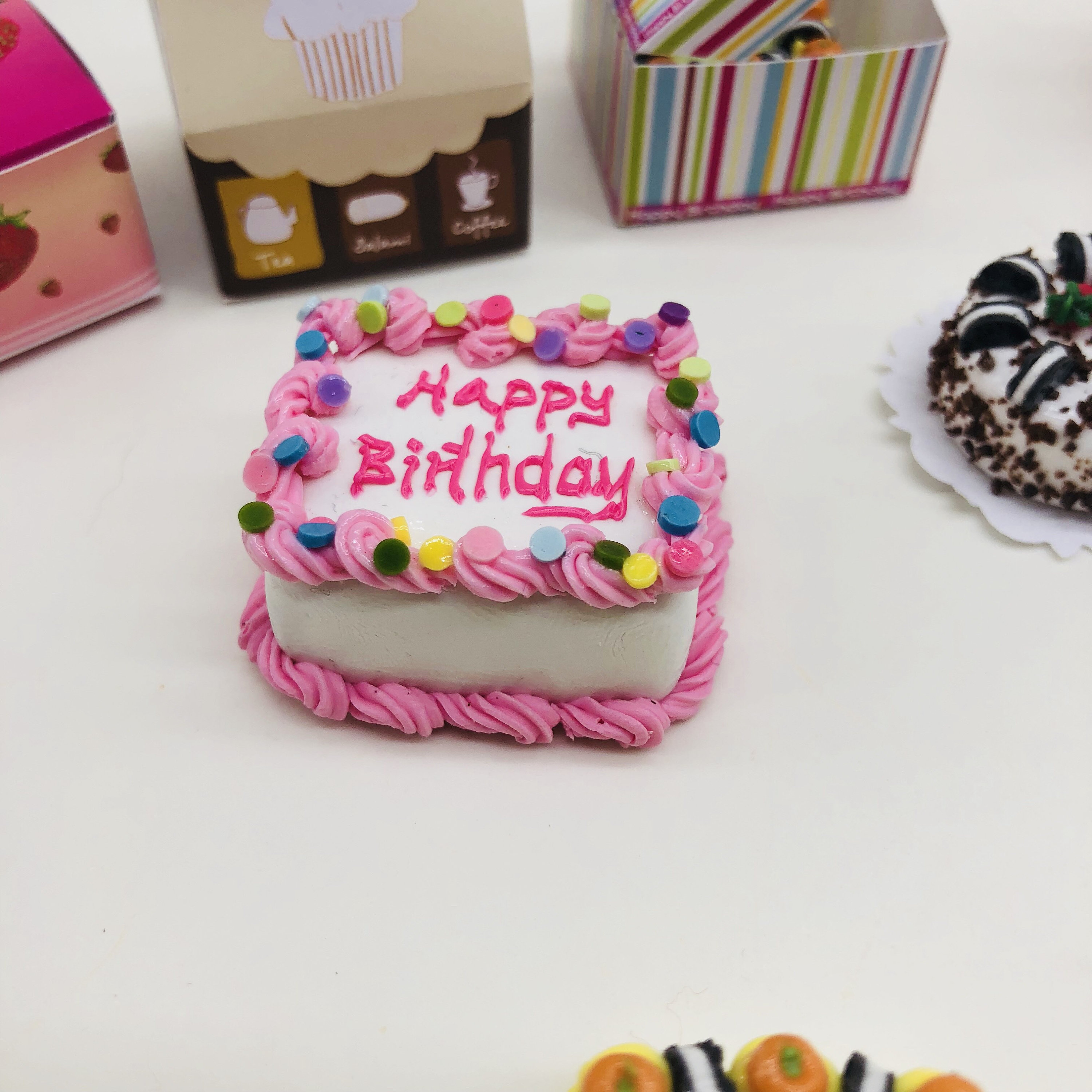 Miniatures Dollhouse accessories Miniature cheesecake Tutorial polymer clay Miniature cake