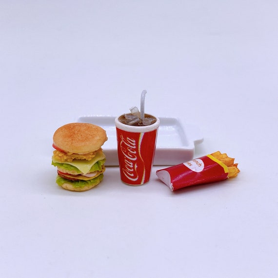 As Real Big Mac Chips Coke Set Dollhouse Miniature Fast Food Burger As Real Big Mac Chips Coke Set Dollhouse Miniature Fast Food Burger