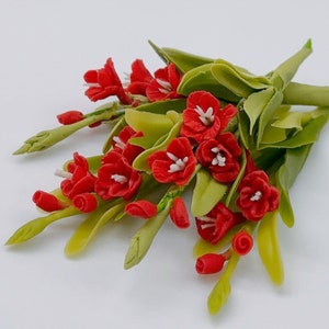 4 pieces Miniature Flower,Miniature Garden Dollhouse size 1:12 scale