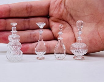 Miniature Bottle Perfume, Miniature Glasses, Miniature Jewelry, Miniature Sweet collections 1:12