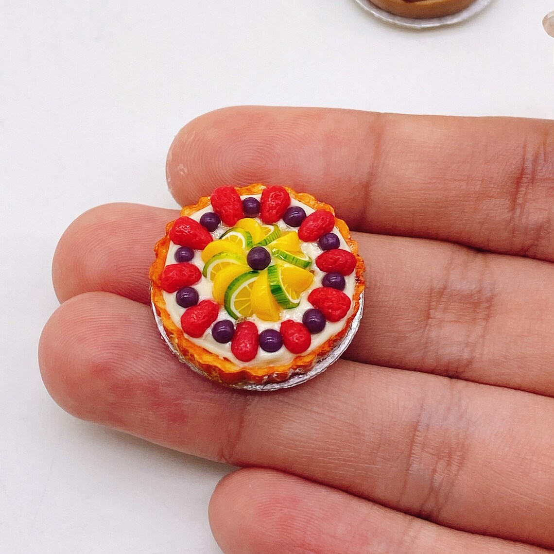 Miniature Fake Tart Miniature Fake Food Miniature Bakery Etsy