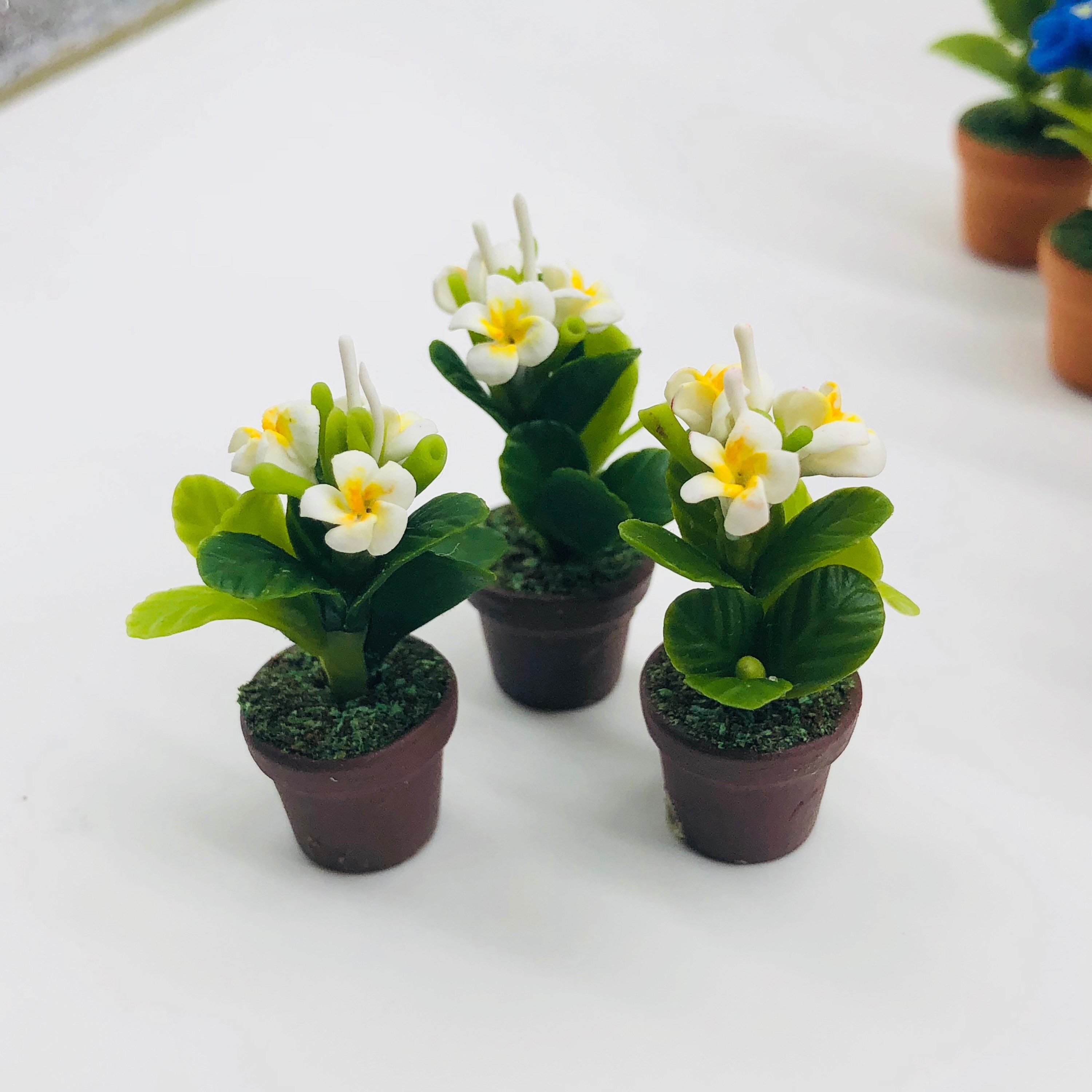 3 Pieces Miniature Flower in Pot Miniature Plant in Etsy UK