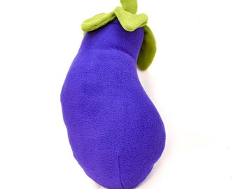 Accessoire en peluche aubergine