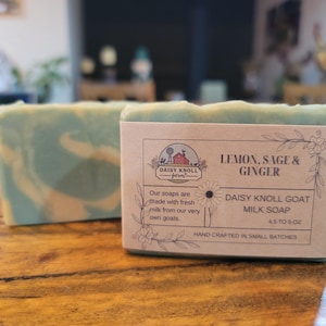 Lemon Sage and Ginger Goats Milk Soap
