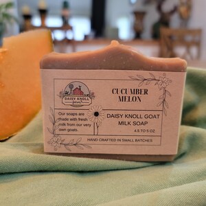 Cucumber Melon Goat Milk Soap