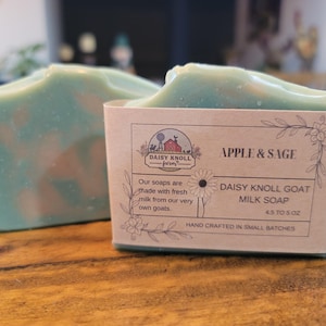 Apple and Sage Goats Milk Soap