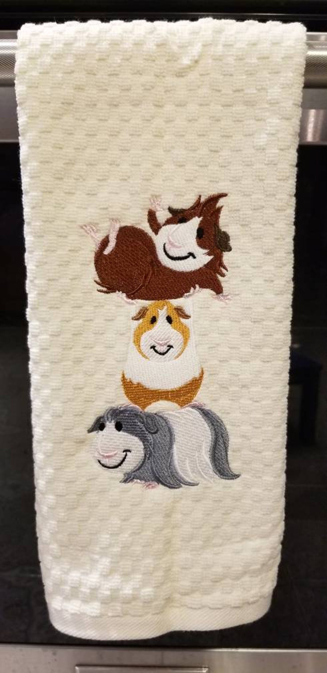 Guinea pig stack kitchen towel. Etsy