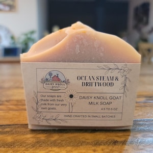 Ocean Steam and Driftwood Goat Milk Soap