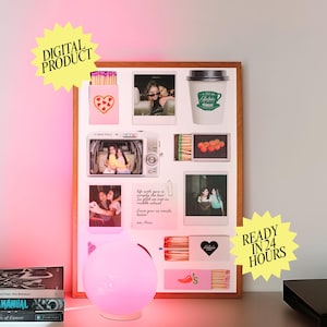 Personalized Best Friend Print, Bestie Gift, College Dorm, Gift for Friend, Modern Girly Room, Unique Gift for Her, Galentine Wall Art