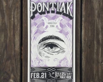 Pontiak Screen Pinted Poster