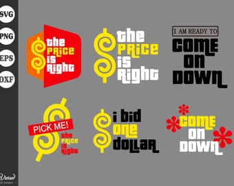 The Price is Right, svg, EPS, DFX, PNG, Cricut, Digital Download