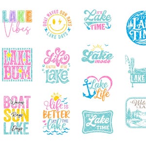 See Tage, Leben am See, Sommer See Sublimation, Sommer-Shirt-Design, svg, EPS, DFX, PNG, Cricut, digitaler Download