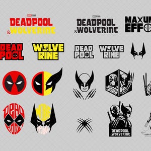 Deadpool und Wolverine, svg, EPS, DFX, PNG, Cricut, digitaler Download
