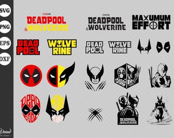 Deadpool and Wolverine, svg, EPS, DFX, PNG, Cricut, Digital Download