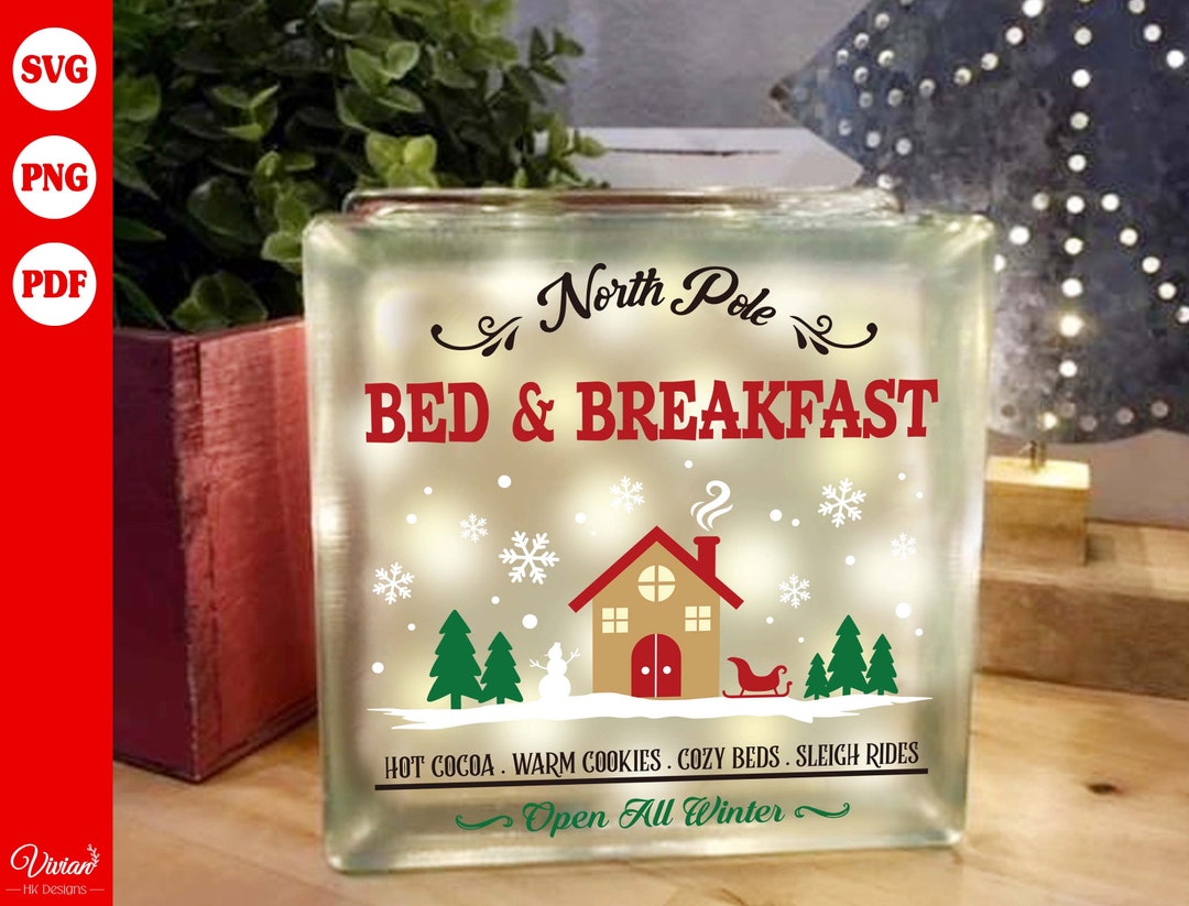 North Pole Bed and Breakfast Christmas Village Christmas Etsy