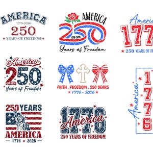 Amerika 250-jähriges Jubiläum, Retro USA 250. 2026, Unabhängigkeitstag, Vaterländischer Tag, Shirt-Design, svg, EPS, DFX, PNG, Cricut, digitaler Download