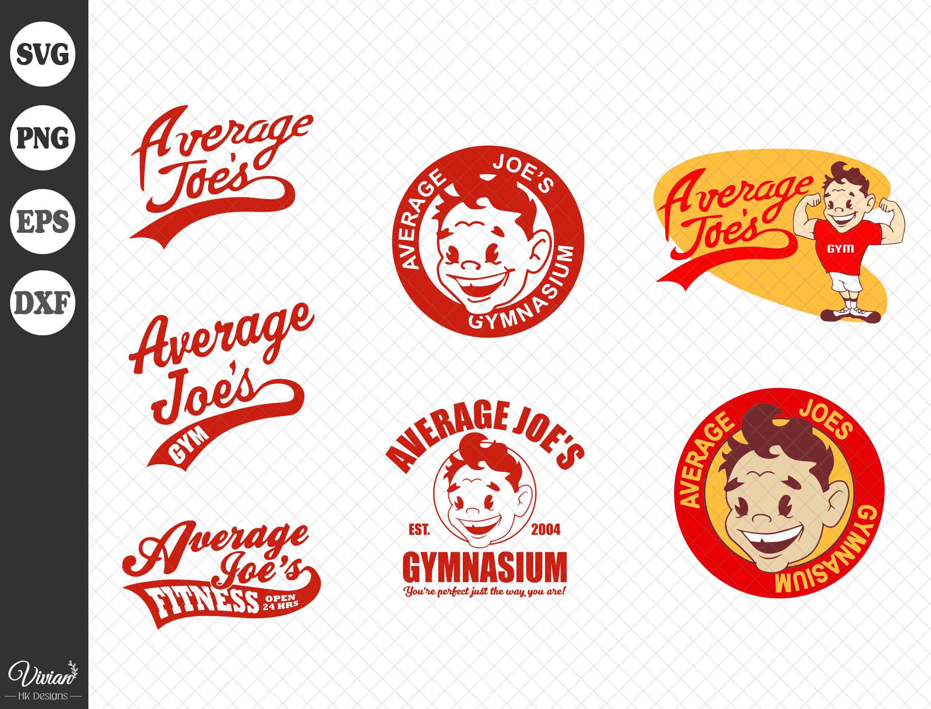 Average Joe's Gymnasium, svg, EPS, DFX, PNG, Cricut, Digital Download