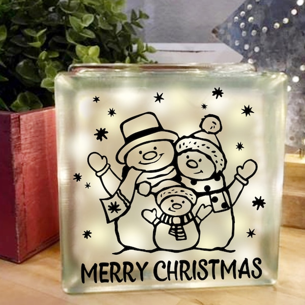 Glass Block Sticker Etsy