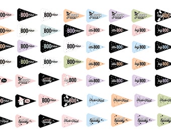 Halloween Pennant Flags: Spooky Party Decor (Digital Download)