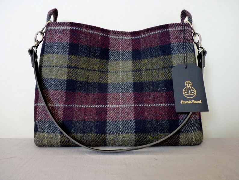 Harris Tweed Shoulder Bag Tote Bag Crossbody Bag Green and Etsy UK