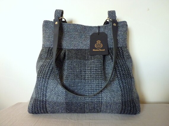 grey tweed bag
