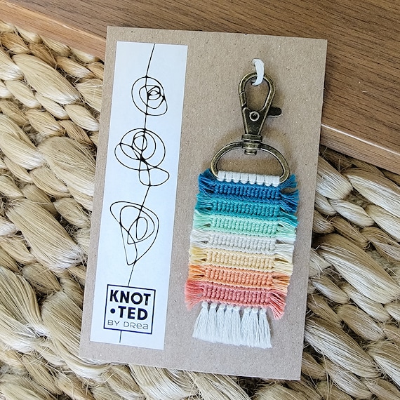 Striped Rug Keychain Striped Rug Keychain