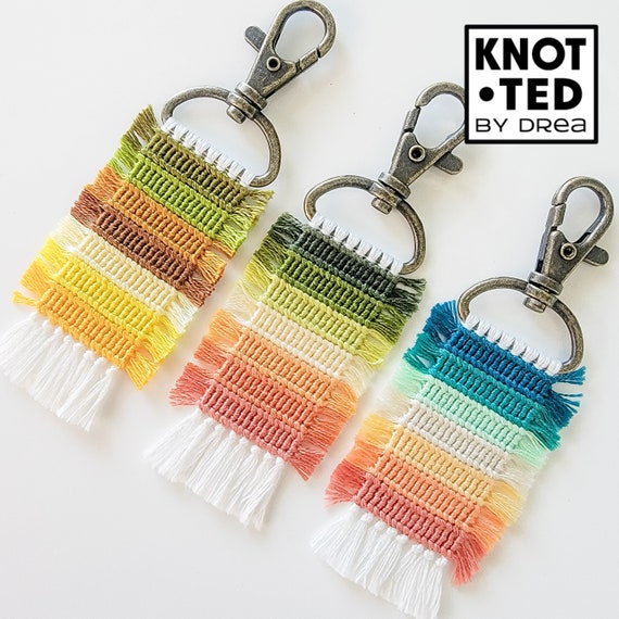 Striped Rug Keychain Striped Rug Keychain