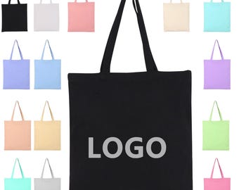 Custom logo Cotton Canvas Tote Bags Premium Natural Cotton Tote Shopping Bags – Eco-Friendly bags