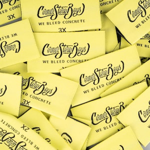 Custom Hem Size Labels, Hem Tags, Woven Tags, Clothing Labels, Woven Label Custom, Clothing Tags, Custom Woven Labels, Center Fold