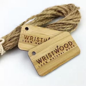 100%Personalized Custom Wood Tags, Custom Name Wood Tags, Wooden Craft Personalized Engraved Tag, Wooden Etched Gift Tags Engraved Wood Tag
