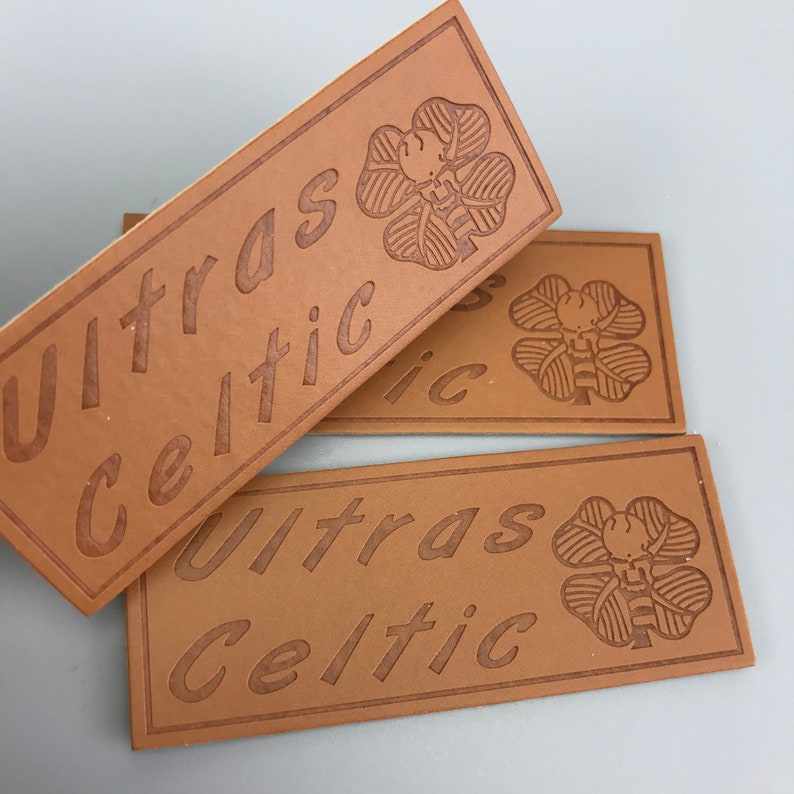 100 Fake Leather Patch Personalized Leather Labels Custom Etsy
