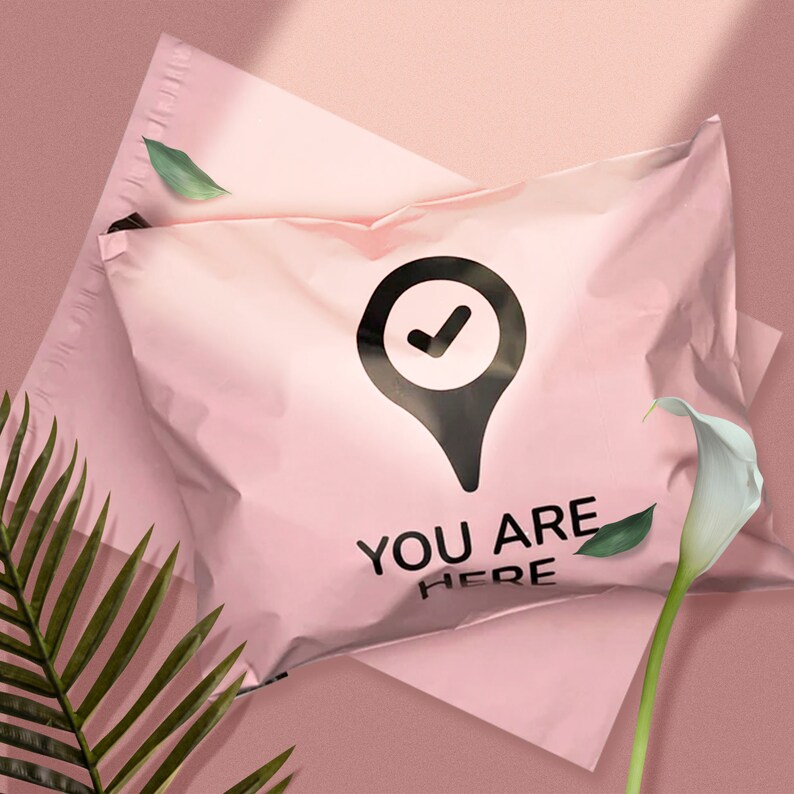 300 Pale Pink Poly Mailers Self Sealing Envelopes Shipping Etsy
